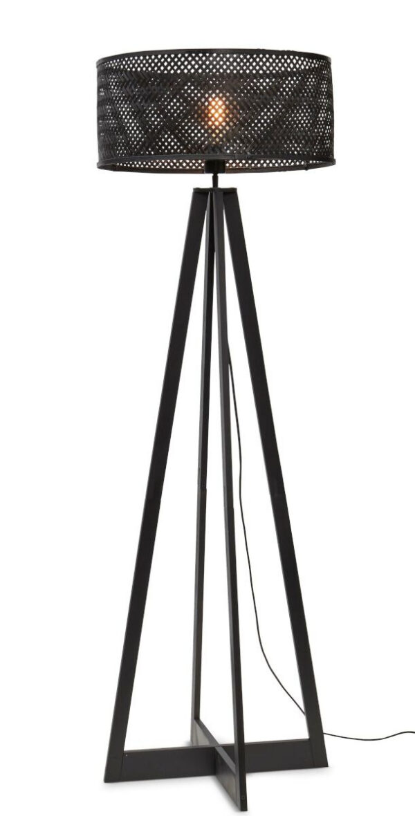 Lampadaire Java ER en bamboo au design naturel par Good & Mojo