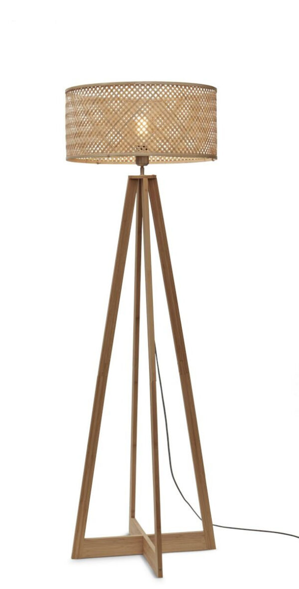 Lampadaire Java ER en bamboo au design naturel par Good & Mojo