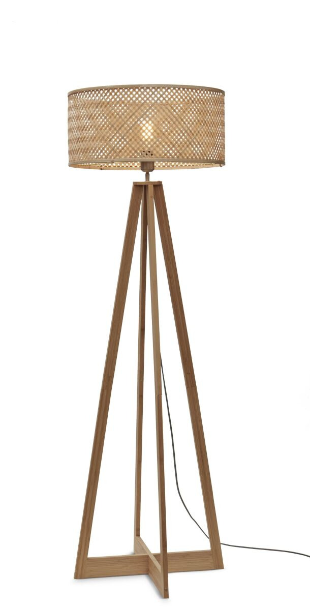 Lampadaire Java ER en bamboo au design naturel par Good & Mojo