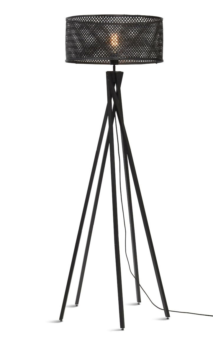 Lampadaire Java KL en bamboo au design naturel par Good & Mojo