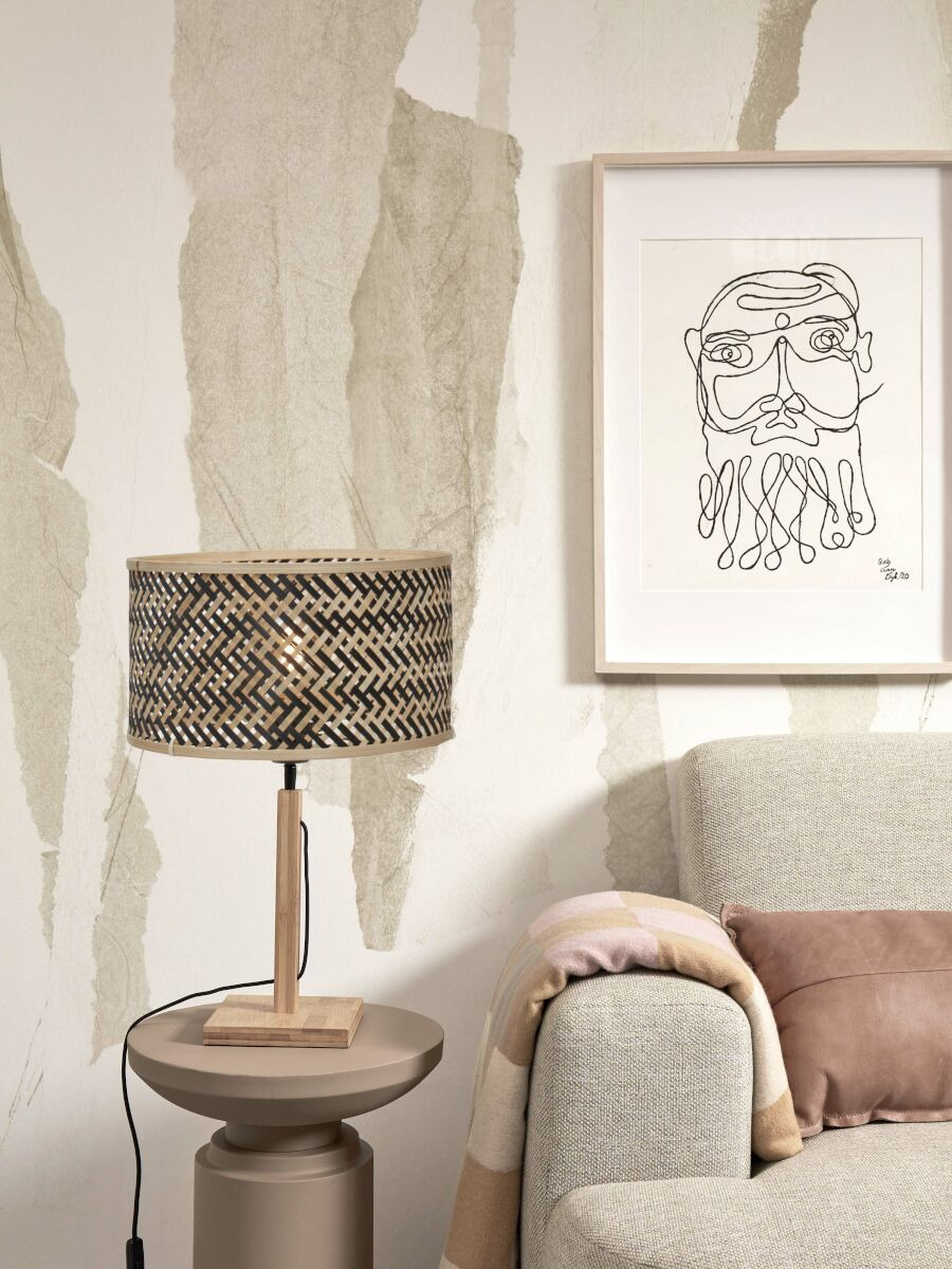 Lampe à poser Java T25 en bamboo au design naturel par Good & Mojo Lampe à poser Java T25 en bamboo au design naturel par Good & Mojo