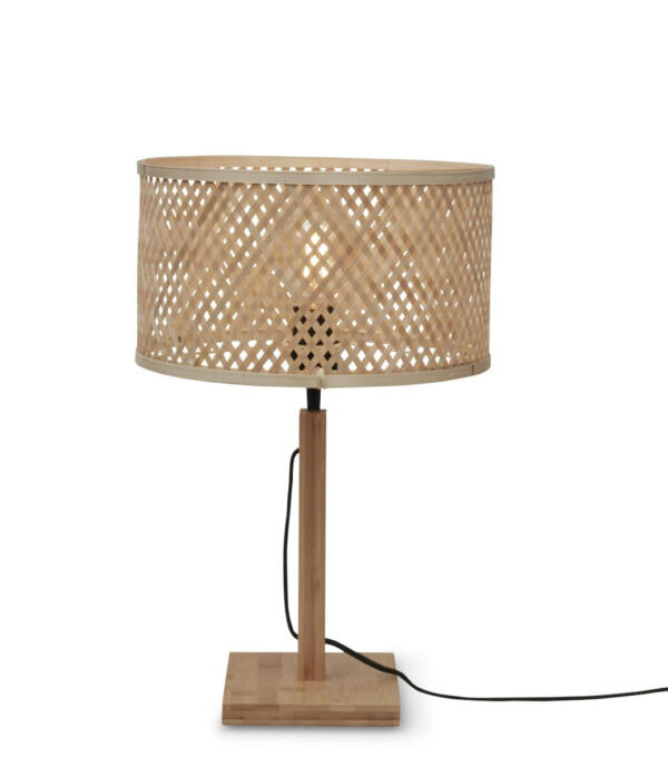 Lampe à poser Java T25 en bamboo au design naturel par Good & Mojo