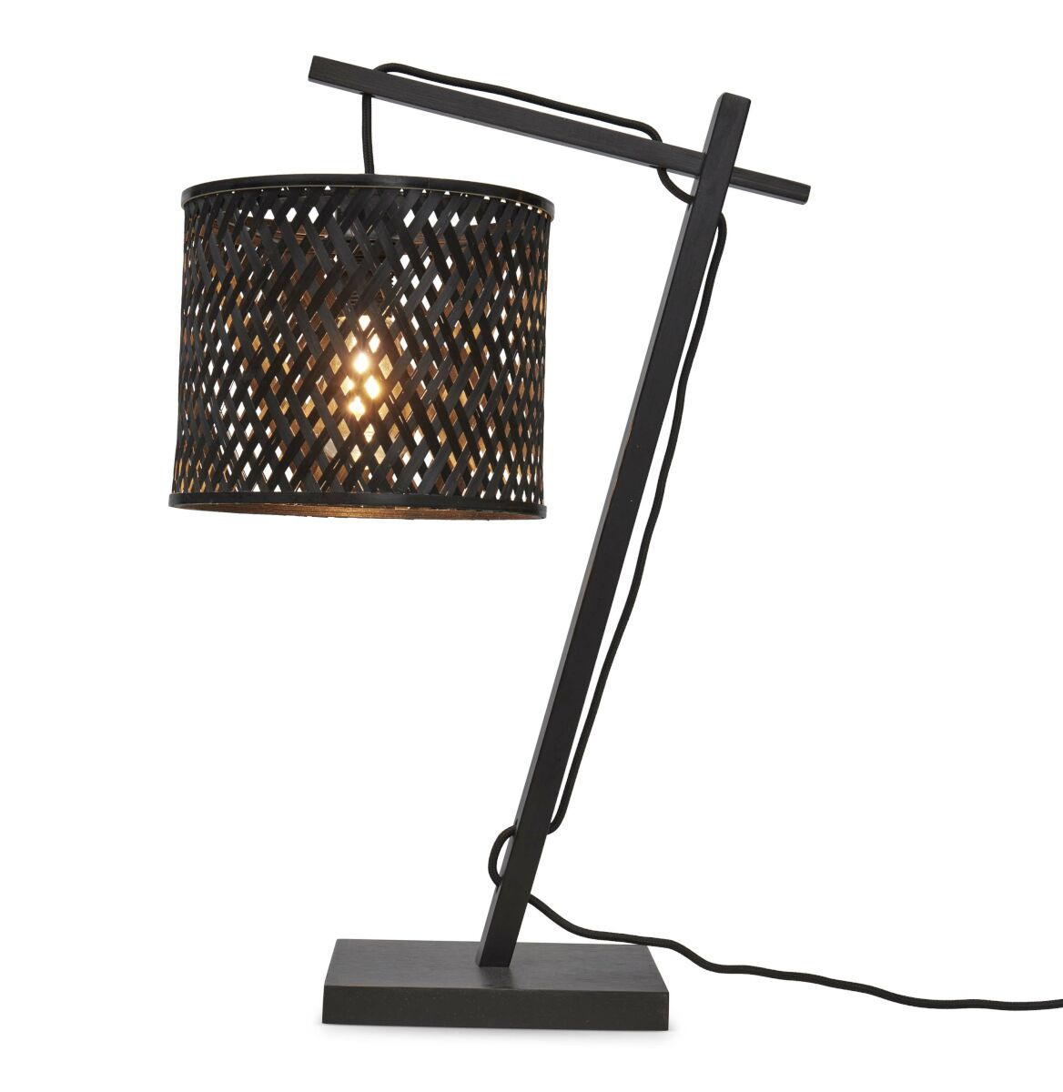 Lampe à poser Java AD en bamboo au design naturel par Good & Mojo