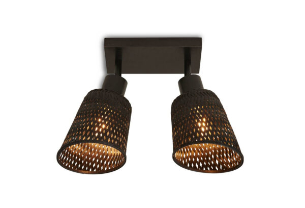Plafonnier Java C2 en bamboo au design naturel par Good & Mojo
