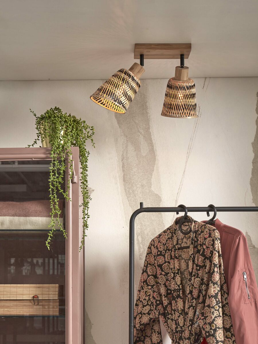 Plafonnier Java C2 en bamboo au design naturel par Good & Mojo Plafonnier Java C2 en bamboo au design naturel par Good & Mojo