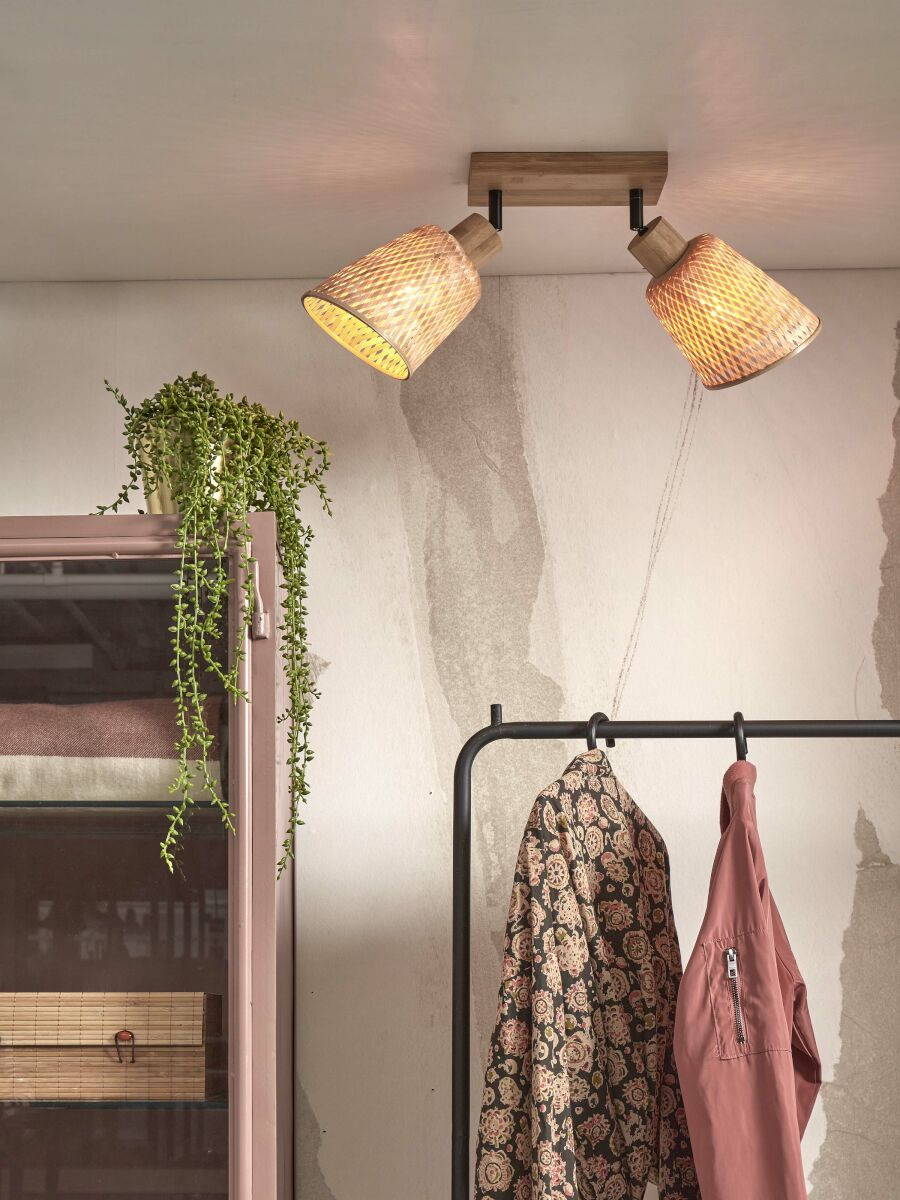 Plafonnier Java C2 en bamboo au design naturel par Good & Mojo Plafonnier Java C2 en bamboo au design naturel par Good & Mojo