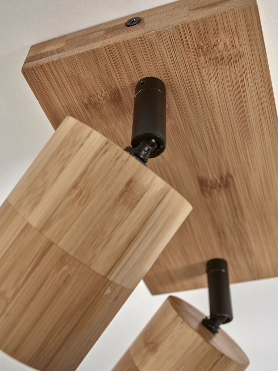 Plafonnier Java CS2 en bamboo au design naturel par Good & Mojo