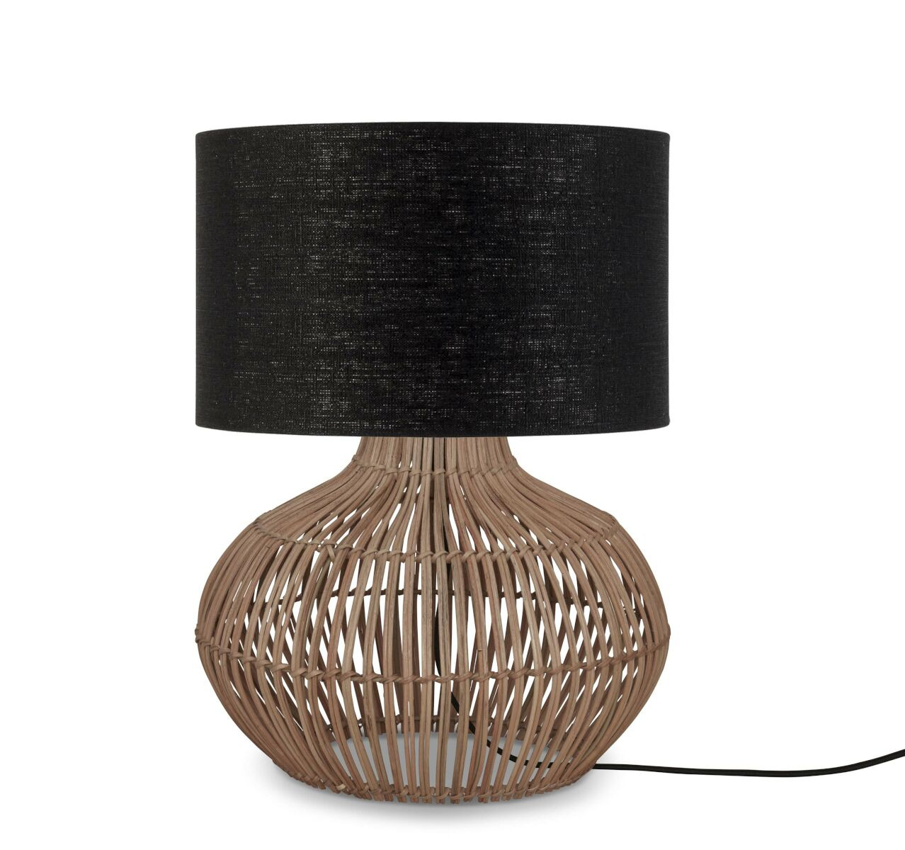 Lampe à poser Kalahari en rotin naturel au design naturel par Good & Mojo