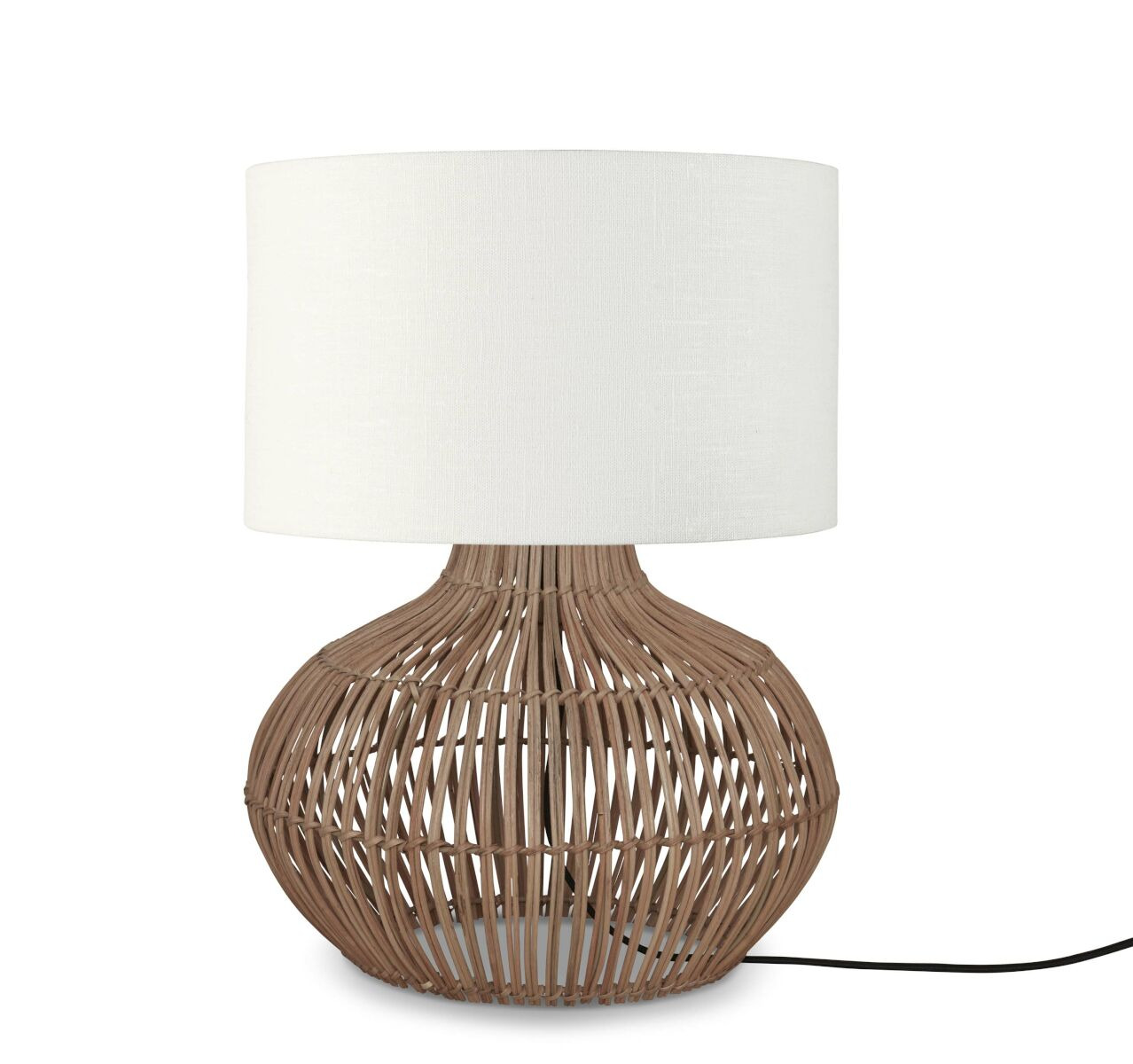 Lampe à poser Kalahari en rotin naturel au design naturel par Good & Mojo Lampe à poser Kalahari en rotin naturel au design naturel par Good & Mojo