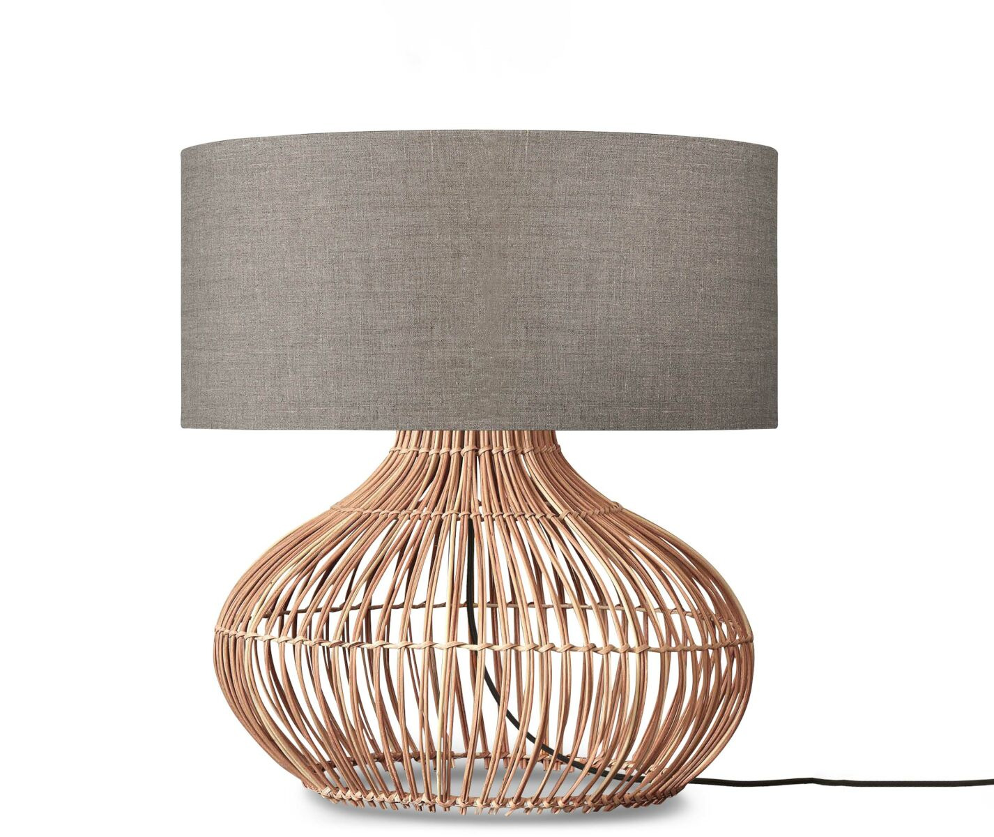Lampe à poser Kalahari en rotin naturel au design naturel par Good & Mojo Lampe à poser Kalahari en rotin naturel au design naturel par Good & Mojo