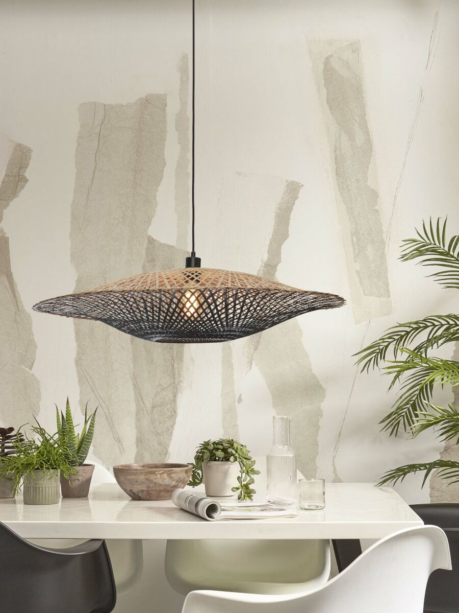 Suspension Kalimantan Flat Ø87cm en Bambou naturel au design naturel par Good & Mojo Suspension Kalimantan Flat Ø87cm en Bambou naturel au design naturel par Good & Mojo
