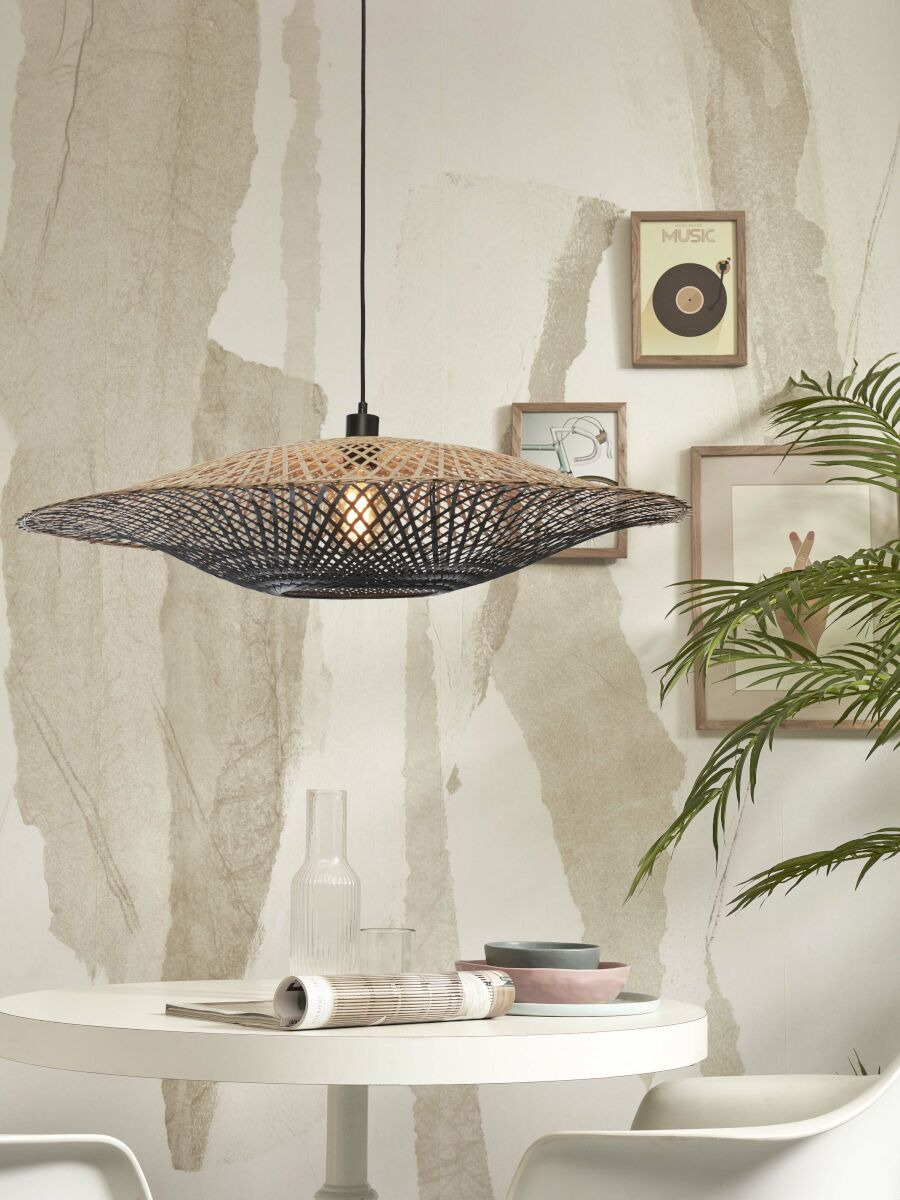 Suspension Kalimantan Flat Ø87cm en Bambou naturel au design naturel par Good & Mojo Suspension Kalimantan Flat Ø87cm en Bambou naturel au design naturel par Good & Mojo