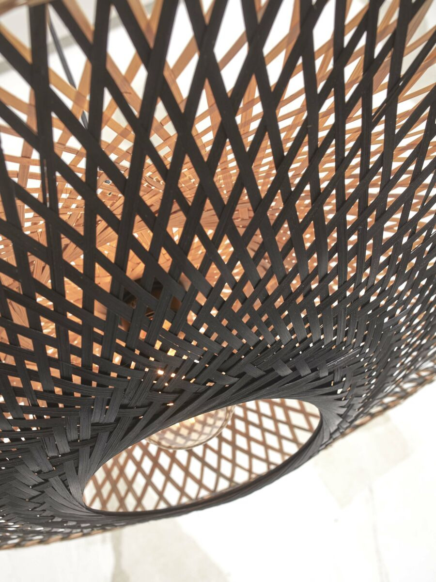 Suspension Kalimantan Flat Ø87cm en Bambou naturel au design naturel par Good & Mojo Suspension Kalimantan Flat Ø87cm en Bambou naturel au design naturel par Good & Mojo