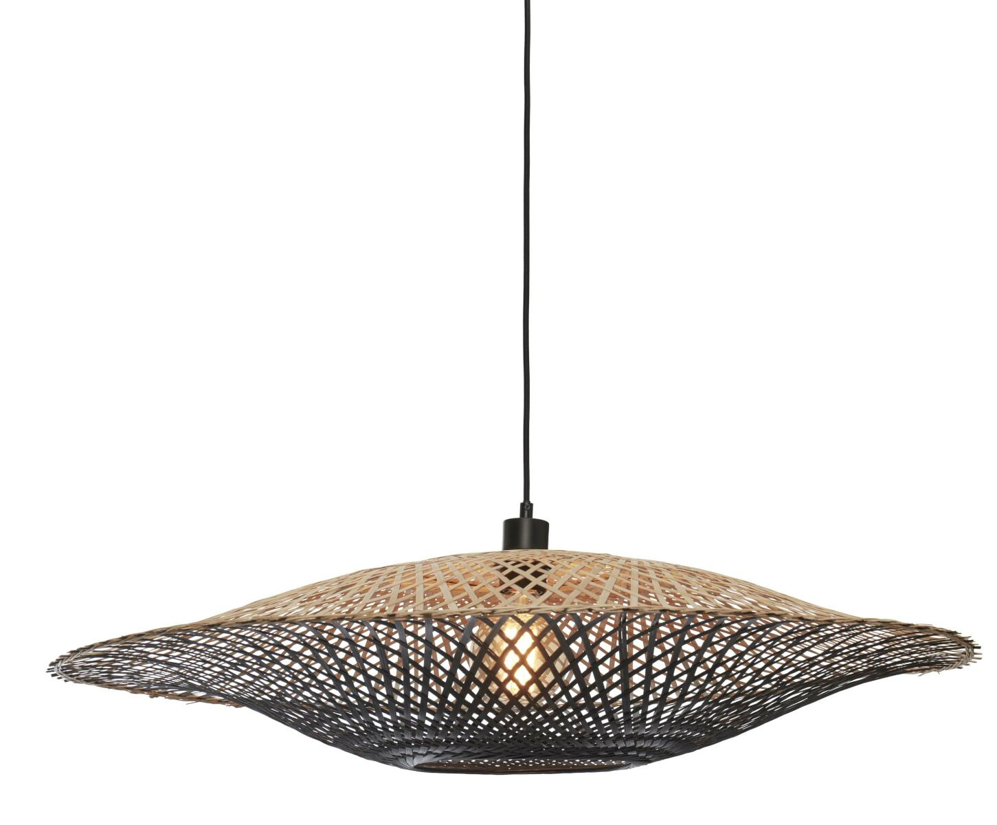 Suspension Kalimantan Flat Ø87cm en Bambou naturel au design naturel par Good & Mojo Suspension Kalimantan Flat Ø87cm en Bambou naturel au design naturel par Good & Mojo