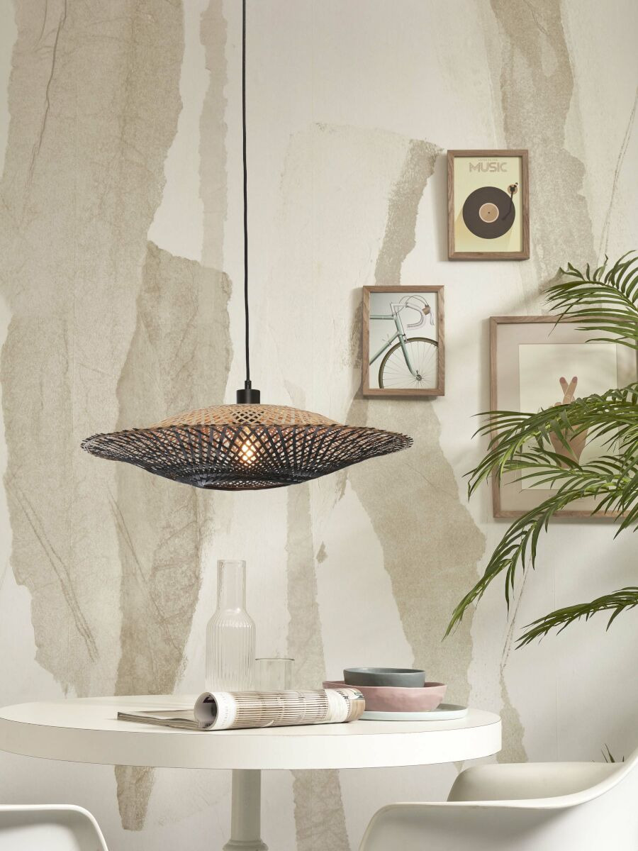 Suspension Kalimantan Flat Ø60cm en Bambou naturel au design naturel par Good & Mojo Suspension Kalimantan Flat Ø60cm en Bambou naturel au design naturel par Good & Mojo