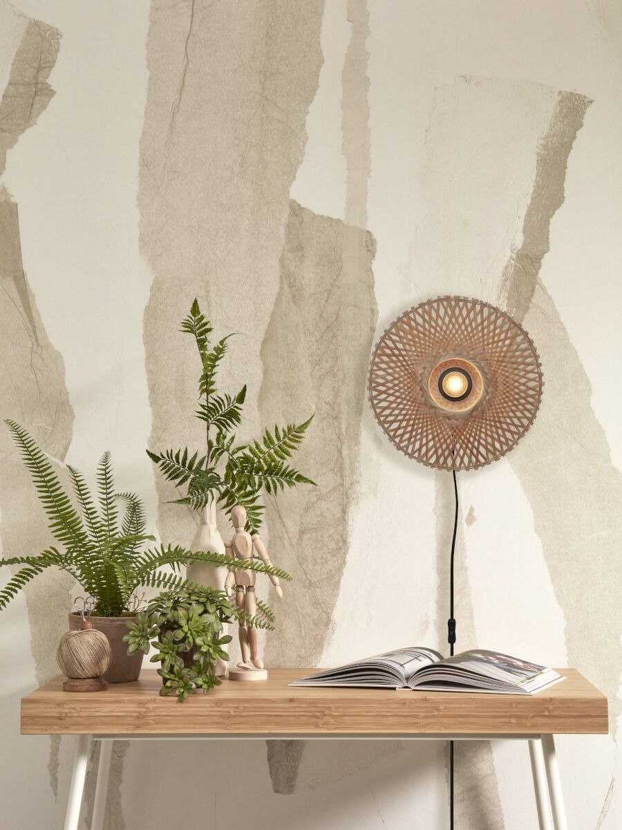 Applique Kalimantan XS en Bambou naturel au design naturel par Good & Mojo Applique Kalimantan XS en Bambou naturel au design naturel par Good & Mojo