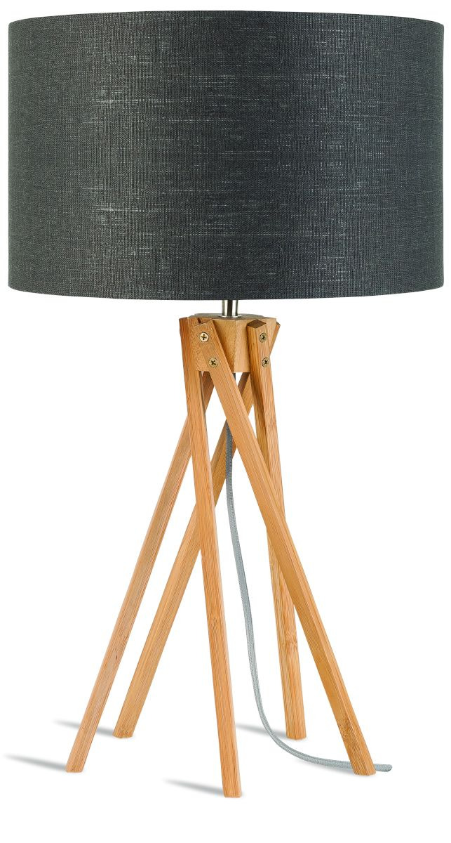 Lampe à poser Kilimandjaro en bamboo au design naturel par Good & Mojo Lampe à poser Kilimandjaro en bamboo au design naturel par Good & Mojo