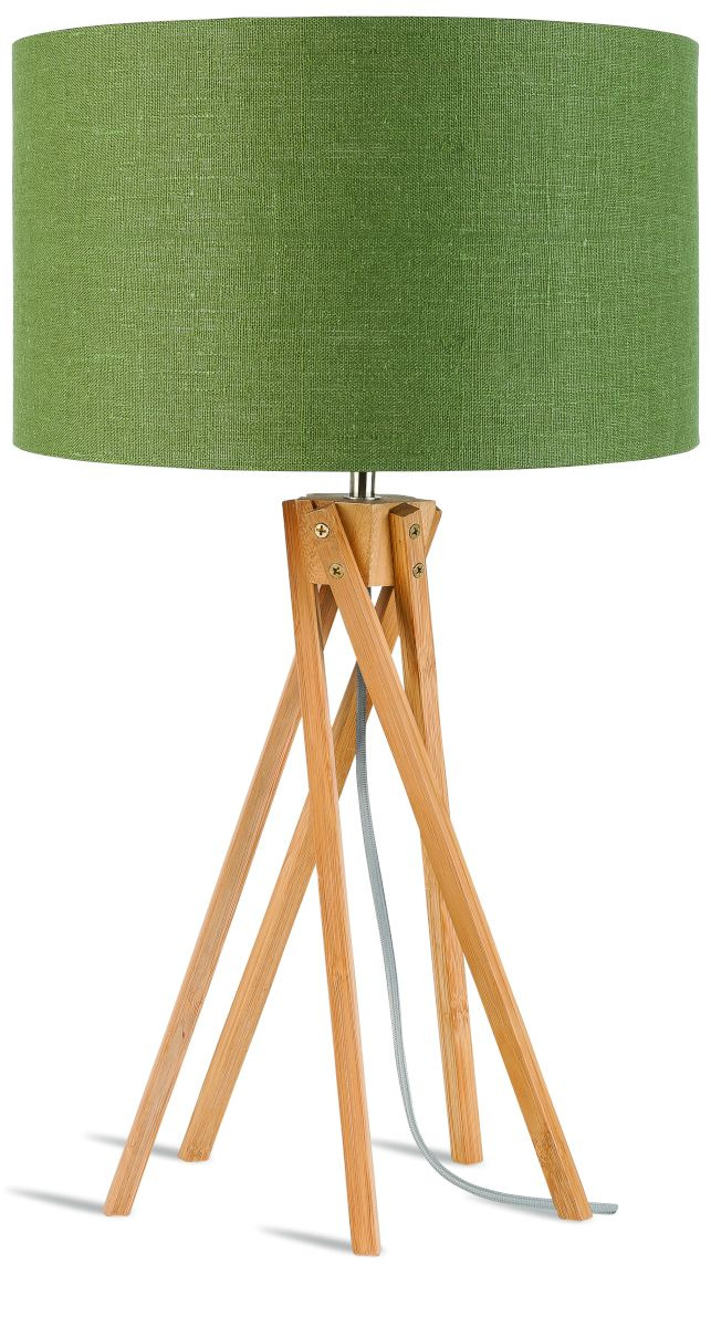 Lampe à poser Kilimandjaro en bamboo au design naturel par Good & Mojo Lampe à poser Kilimandjaro en bamboo au design naturel par Good & Mojo