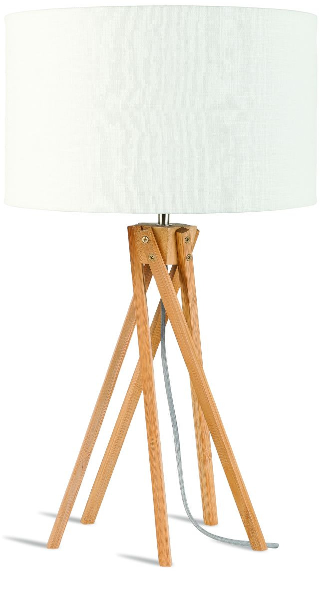 Lampe à poser Kilimandjaro en bamboo au design naturel par Good & Mojo Lampe à poser Kilimandjaro en bamboo au design naturel par Good & Mojo
