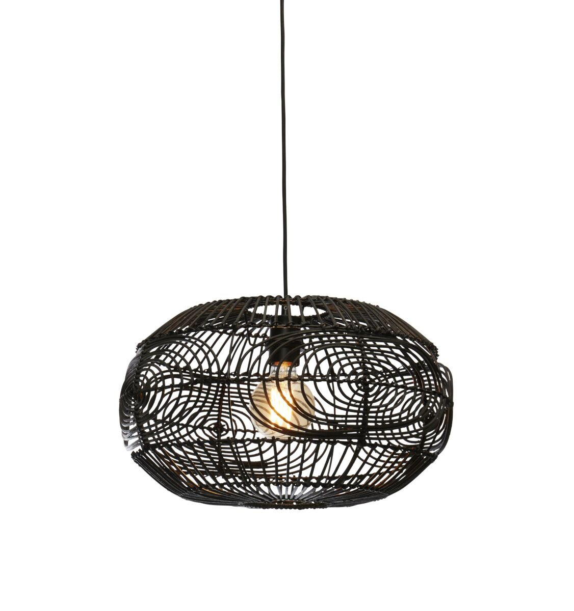Suspension Madeira en rotin naturel au design naturel par Good & Mojo