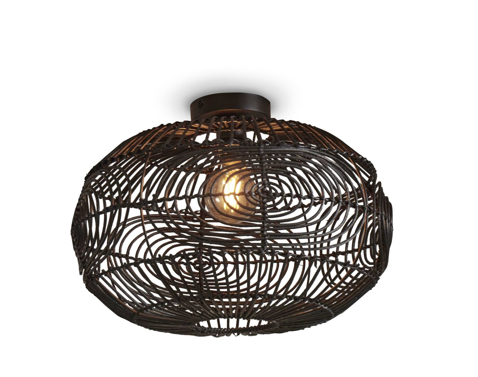 Plafonnier Madeira en rotin naturel au design naturel par Good & Mojo