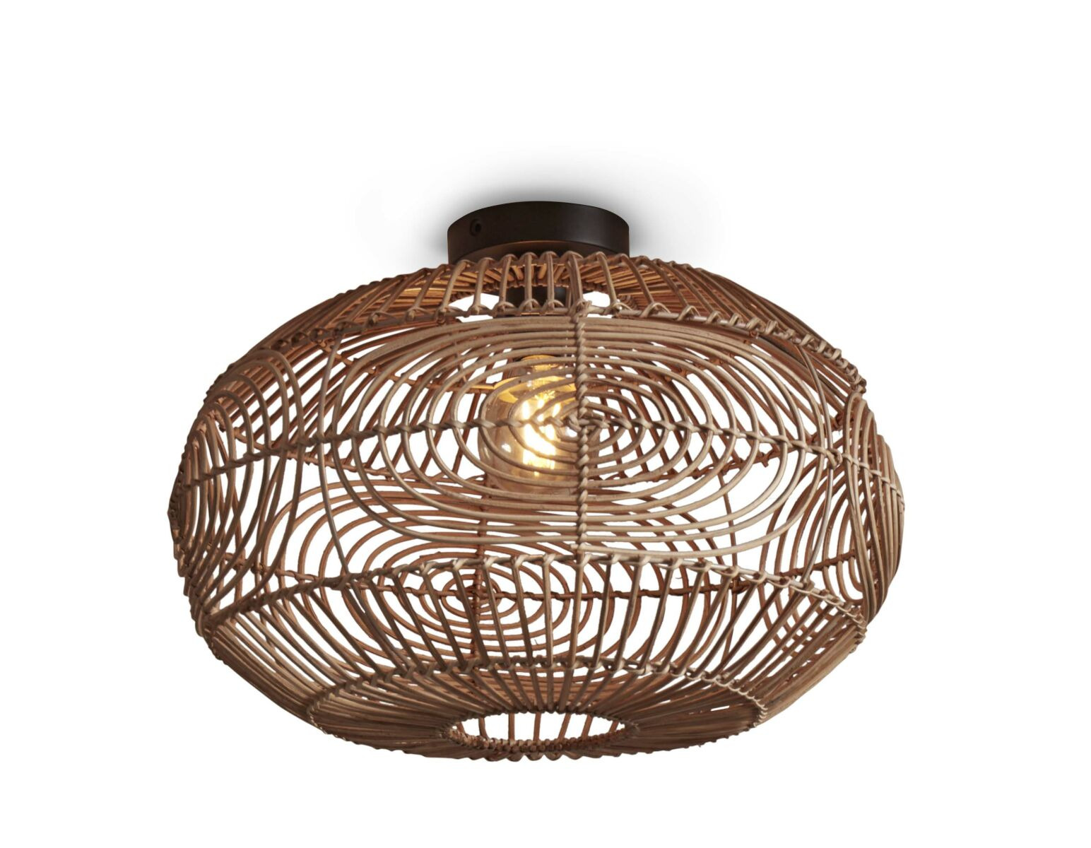 Plafonnier Madeira en rotin naturel au design naturel par Good & Mojo