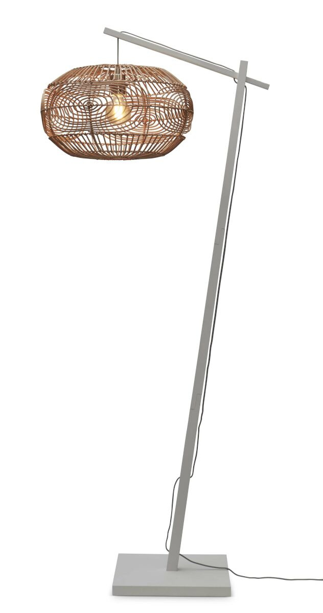 Lampadaire Madeira en rotin naturel au design naturel par Good & Mojo Lampadaire Madeira en rotin naturel au design naturel par Good & Mojo