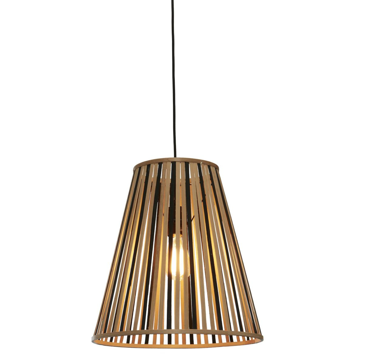 Suspension Merapi cône en bambou naturel au design naturel par Good & Mojo Suspension Merapi cône en bambou naturel au design naturel par Good & Mojo