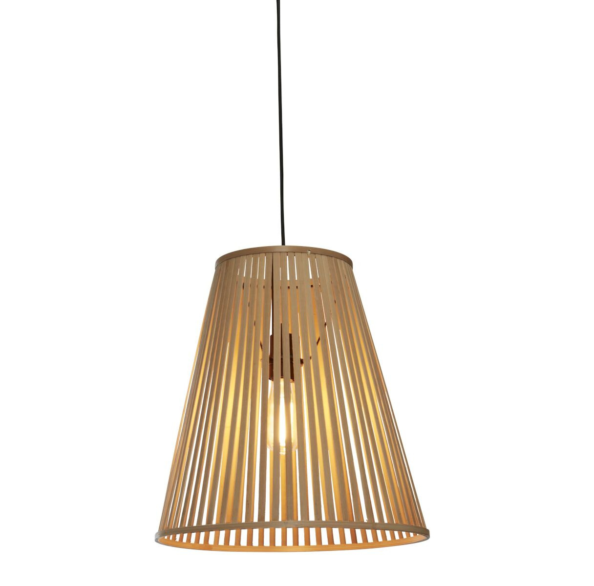 Suspension Merapi cône en bambou naturel au design naturel par Good & Mojo Suspension Merapi cône en bambou naturel au design naturel par Good & Mojo