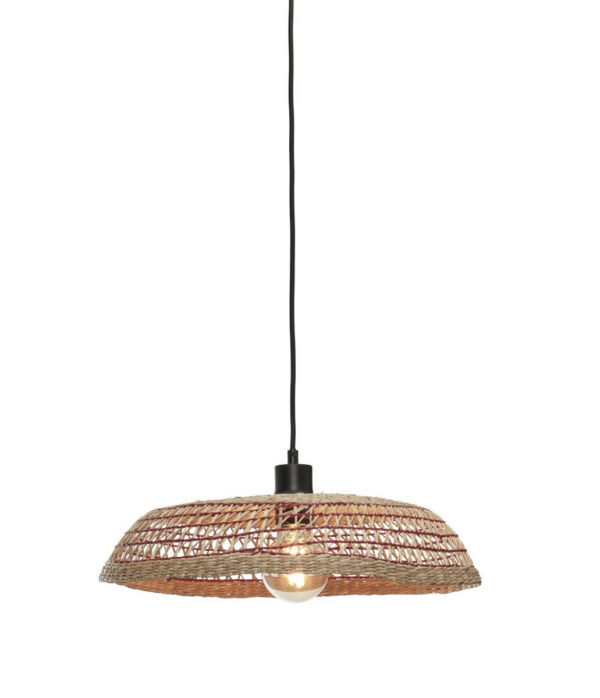 Suspension Pantanal en jonc de mer au design naturel par Good & Mojo