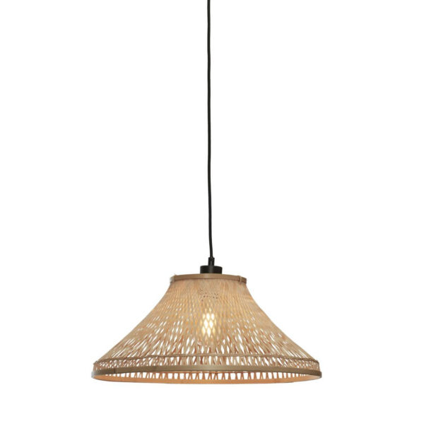 Luminaire bambou : suspensions et lampes en bambou naturel Suspension Tahiti en bamboo au design naturel par Good & Mojo
