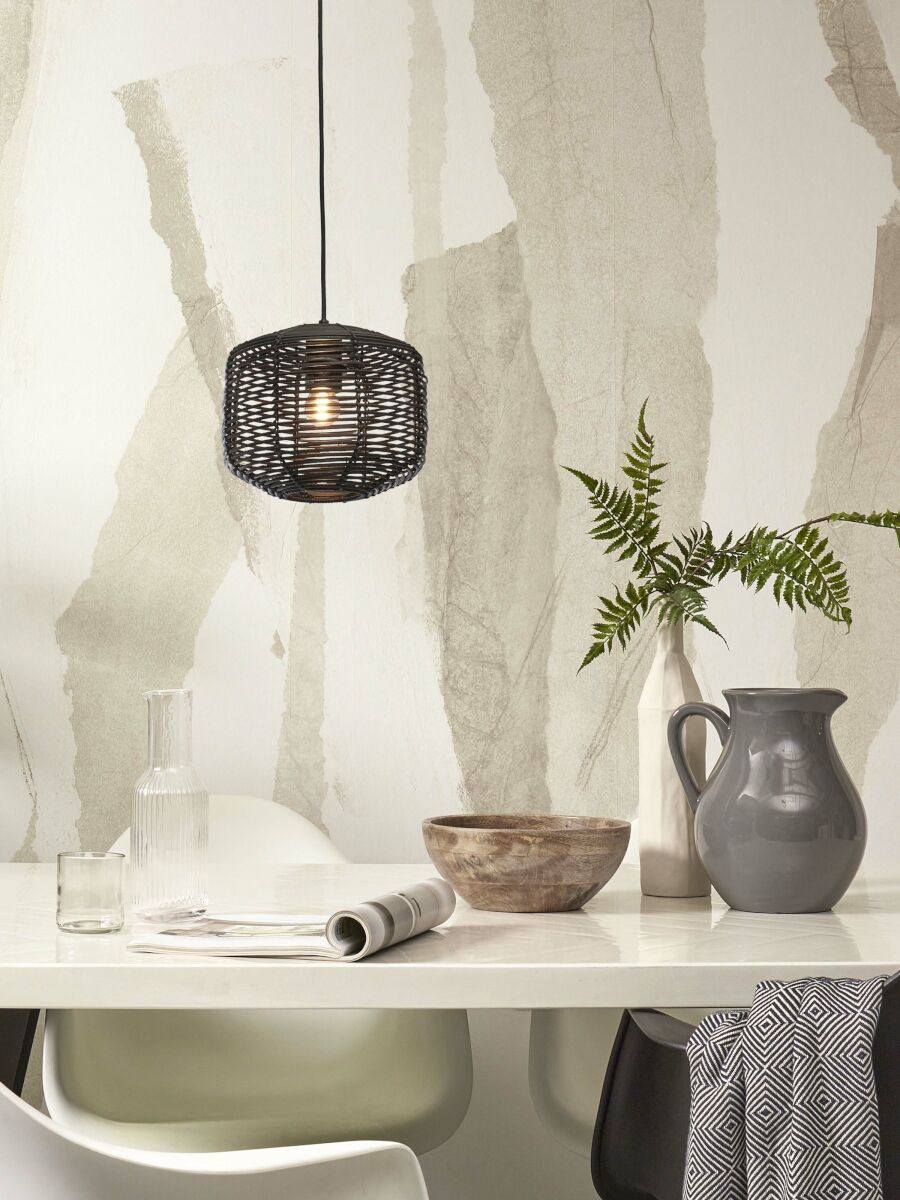 Suspension Tanami Tube en rotin naturel au design naturel par Good & Mojo Suspension Tanami Tube en rotin naturel au design naturel par Good & Mojo