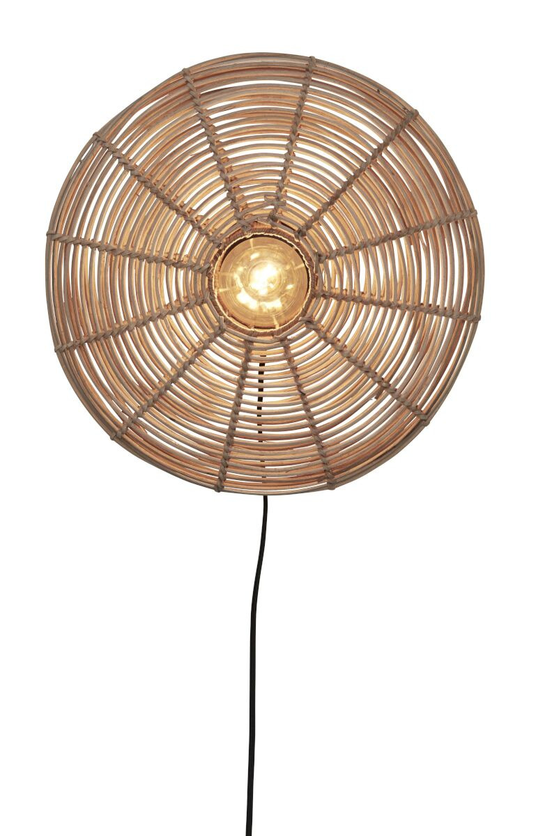 Applique Tanami en rotin naturel au design naturel par Good & Mojo