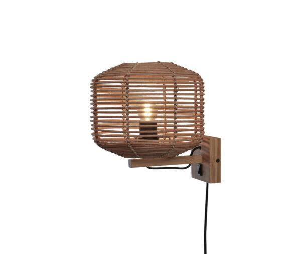 Luminaire rotin et osier : appliques, lampes et suspensions Applique Tanami 2 en rotin naturel au design naturel par Good & Mojo