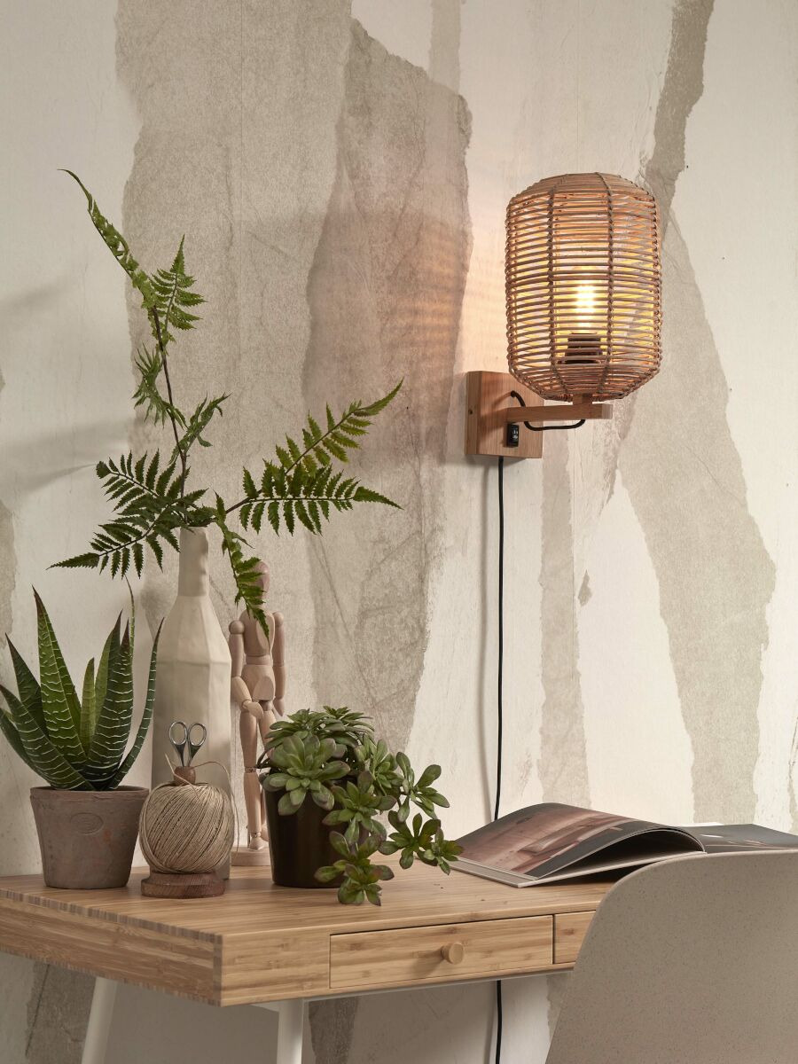 Applique Tanami 2 en rotin naturel au design naturel par Good & Mojo Applique Tanami 2 en rotin naturel au design naturel par Good & Mojo