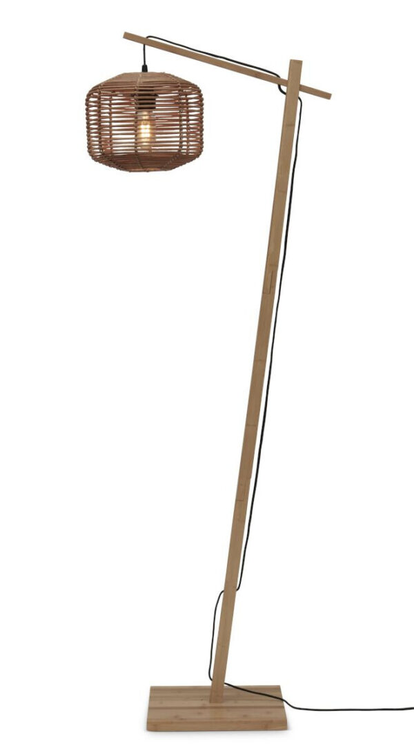Luminaire rotin et osier : appliques, lampes et suspensions Lampadaire Tanami FS en rotin naturel au design naturel par Good & Mojo