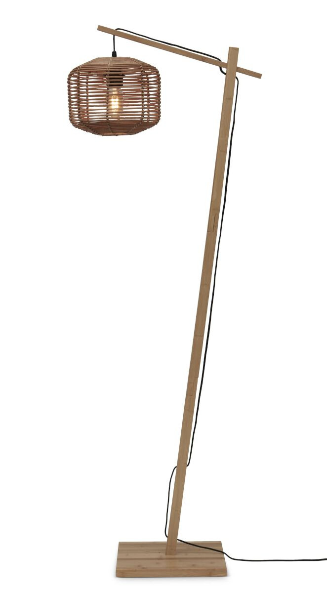 Lampadaire Tanami FS en rotin naturel au design naturel par Good & Mojo