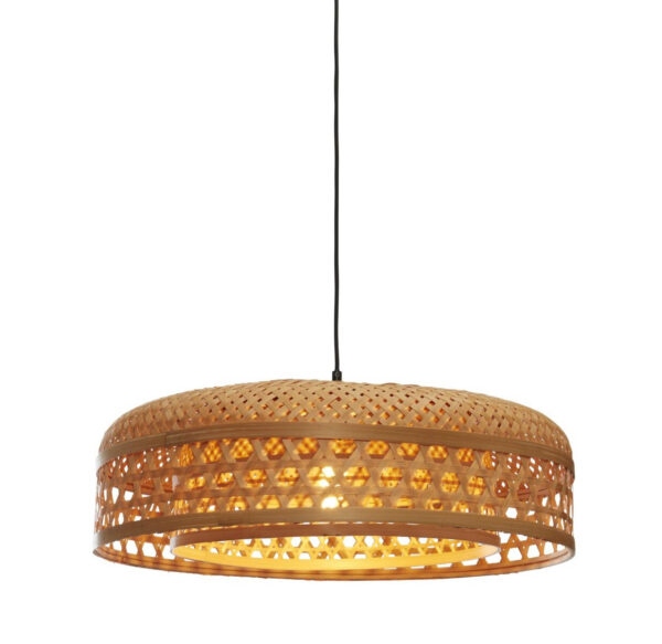 Suspension Ubud en bambou naturel au design naturel par Good & Mojo