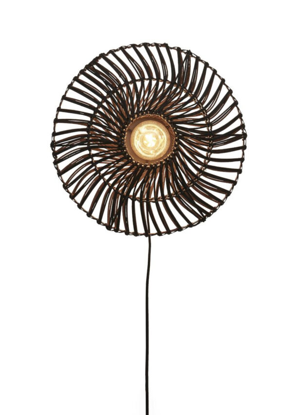 Luminaire rotin et osier : appliques, lampes et suspensions Applique Zanzibar en rotin naturel au design naturel par Good & Mojo