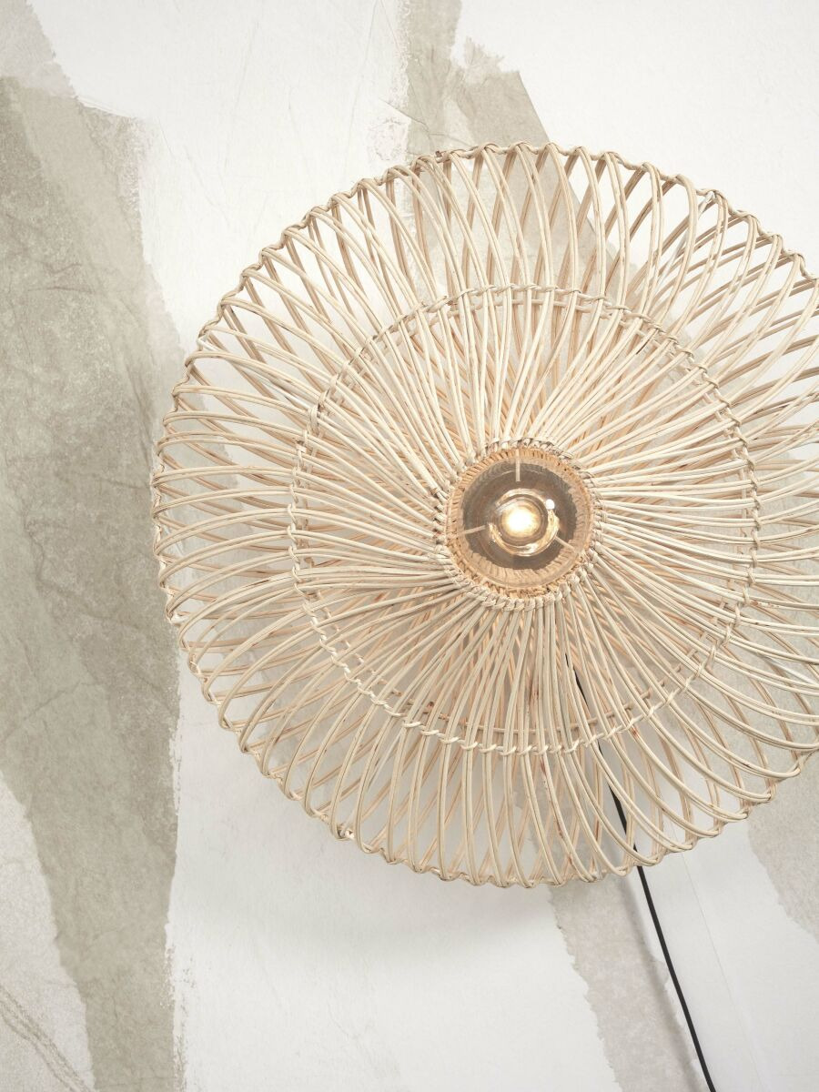 Applique Zanzibar en rotin naturel au design naturel par Good & Mojo Applique Zanzibar en rotin naturel au design naturel par Good & Mojo