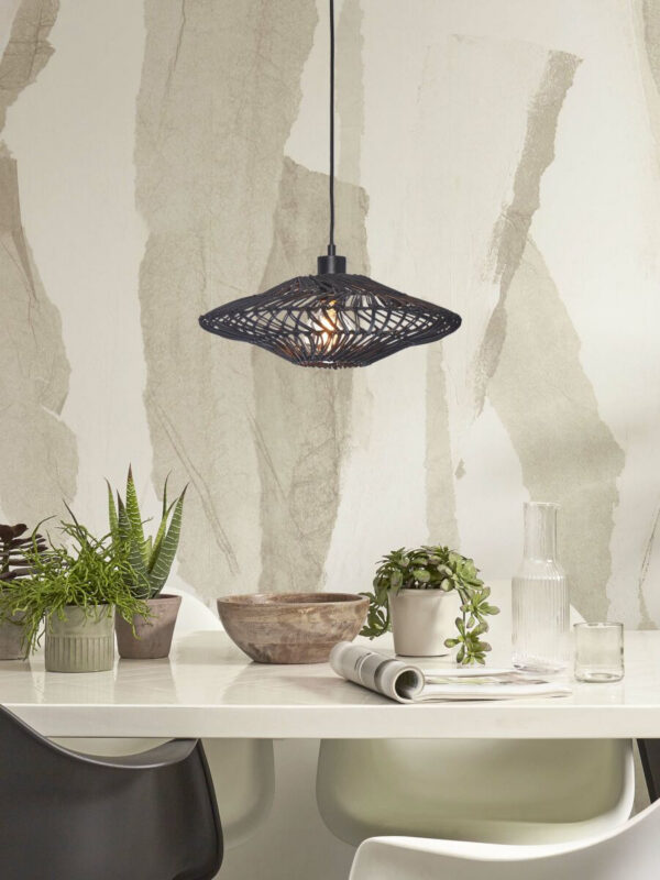 Suspension Zanzibar en rotin naturel au design naturel par Good & Mojo