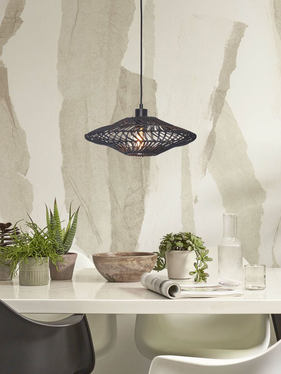 Suspension Zanzibar en rotin naturel au design naturel par Good & Mojo