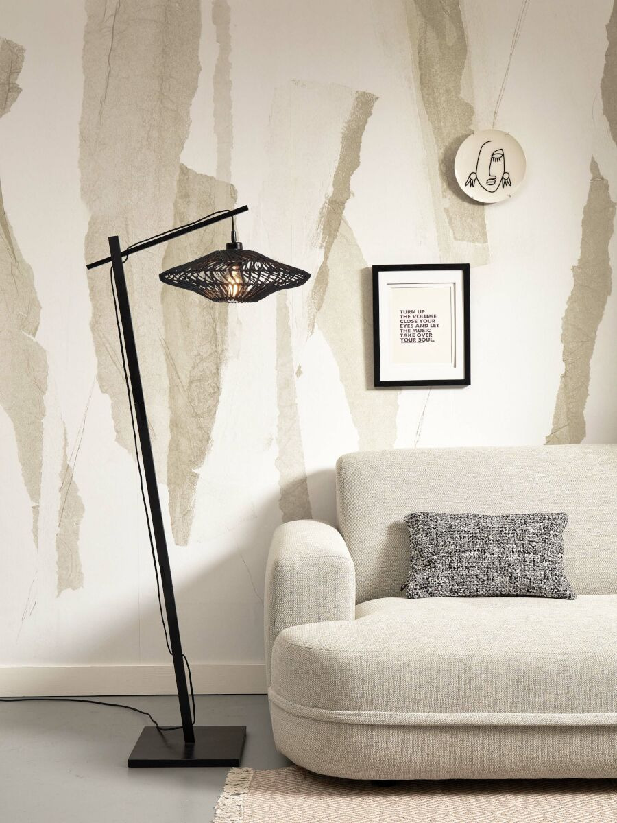 Lampadaire Zanzibar en rotin naturel au design naturel par Good & Mojo Lampadaire Zanzibar en rotin naturel au design naturel par Good & Mojo