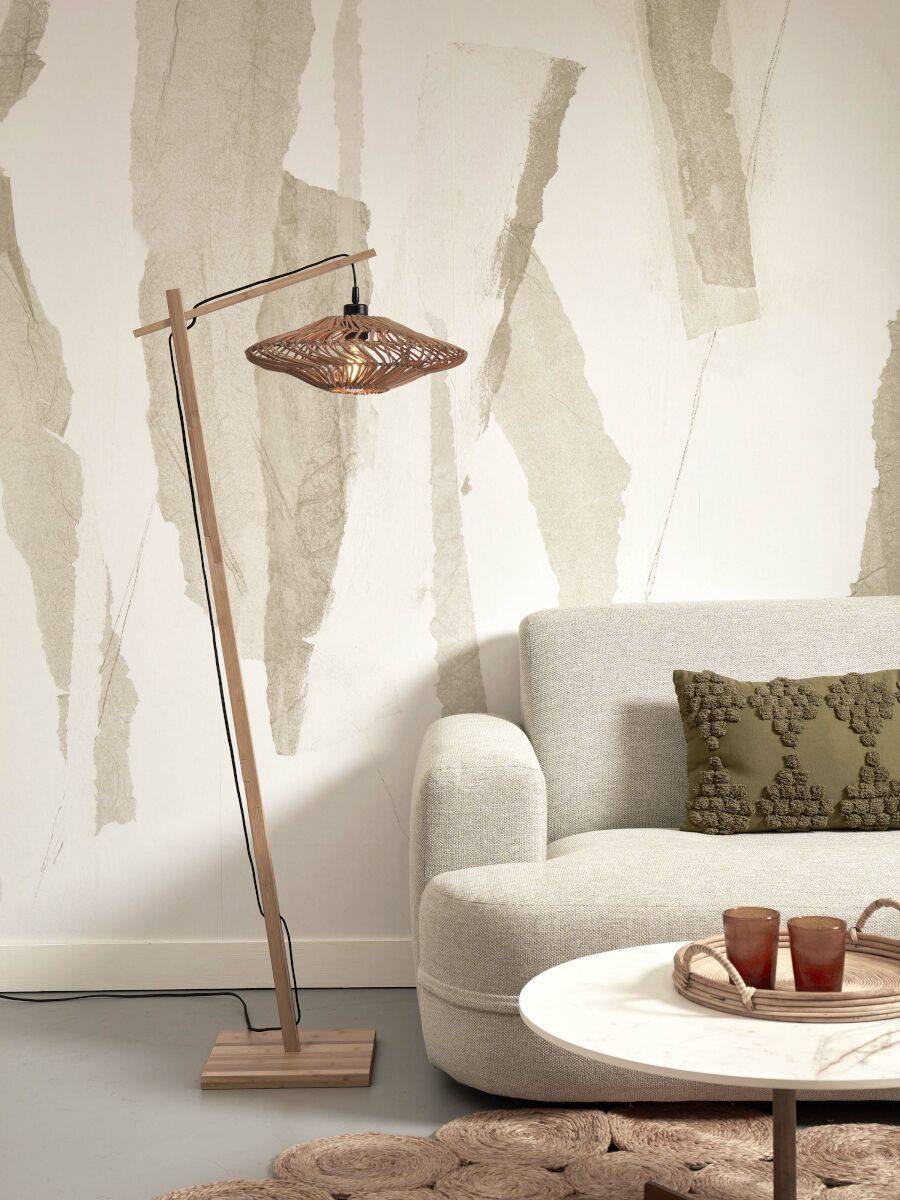 Lampadaire Zanzibar en rotin naturel au design naturel par Good & Mojo Lampadaire Zanzibar en rotin naturel au design naturel par Good & Mojo