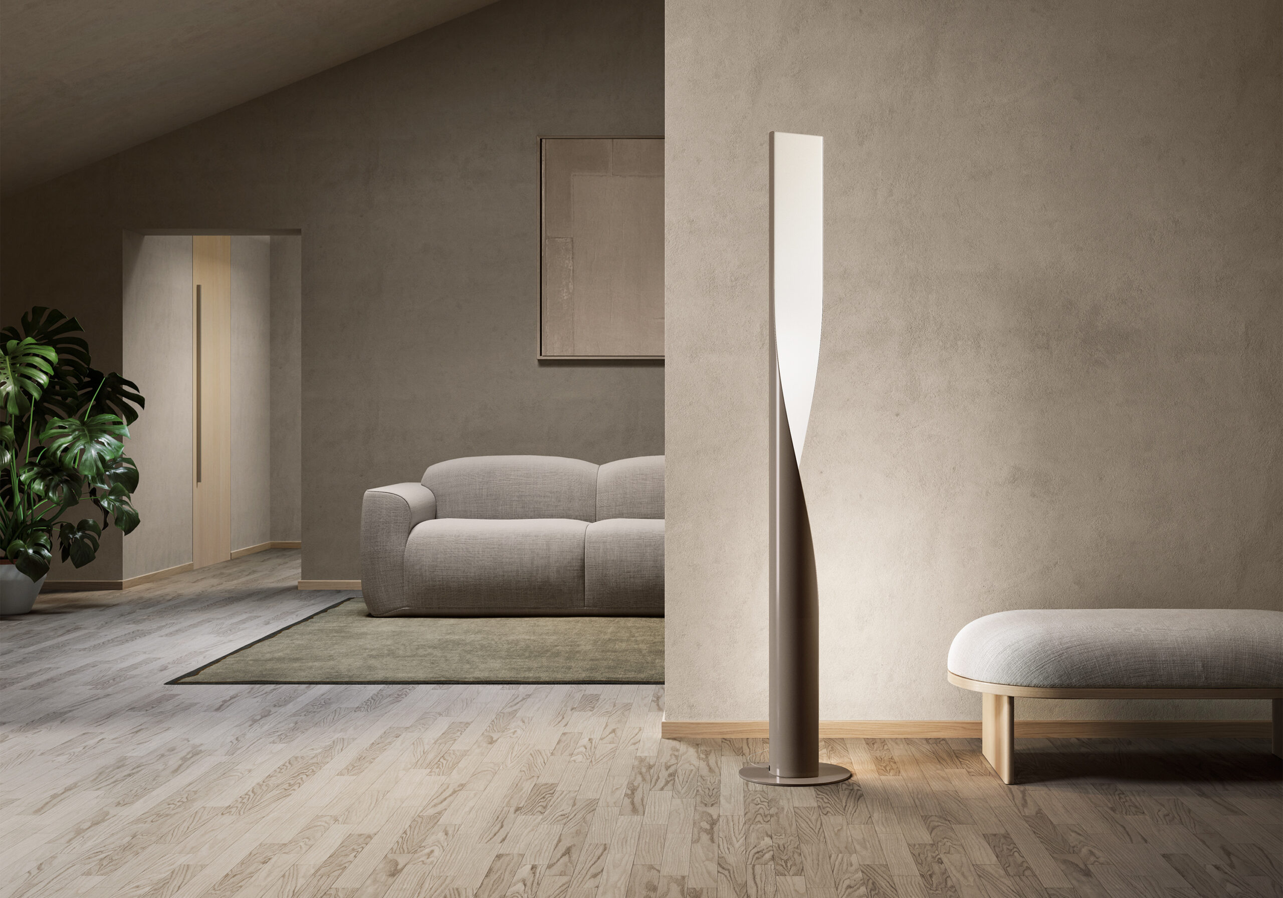 Lampadaire Evita en acier par AquiliAlberg x KDLN Lampadaire Evita en acier par AquiliAlberg x KDLN