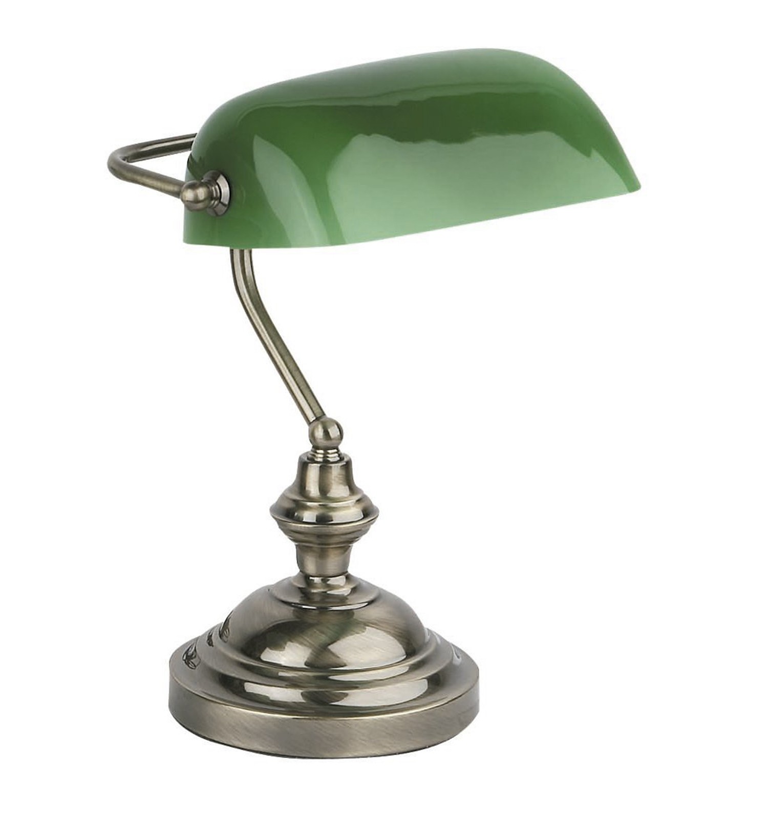 Lampe de table des banquiers au style vintage et retro