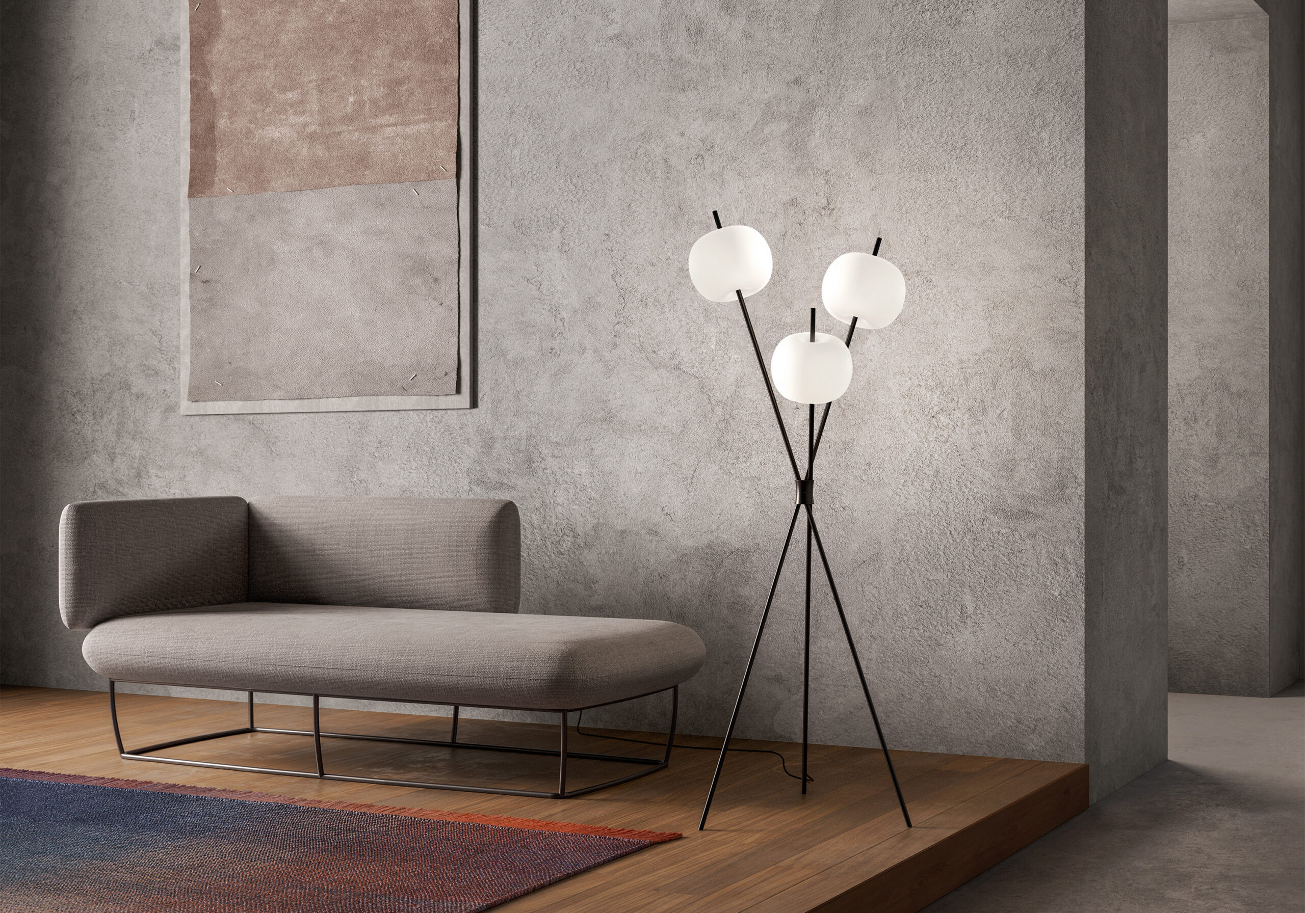 Lampadaire Kushi en verre et métal par Alberto Saggia & Valerio Sommella x KDLN Lampadaire Kushi en verre et métal par Alberto Saggia & Valerio Sommella x KDLN