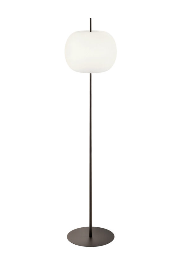 Lampadaire Kushi XL en verre et métal par Alberto Saggia & Valerio Sommella x KDLN