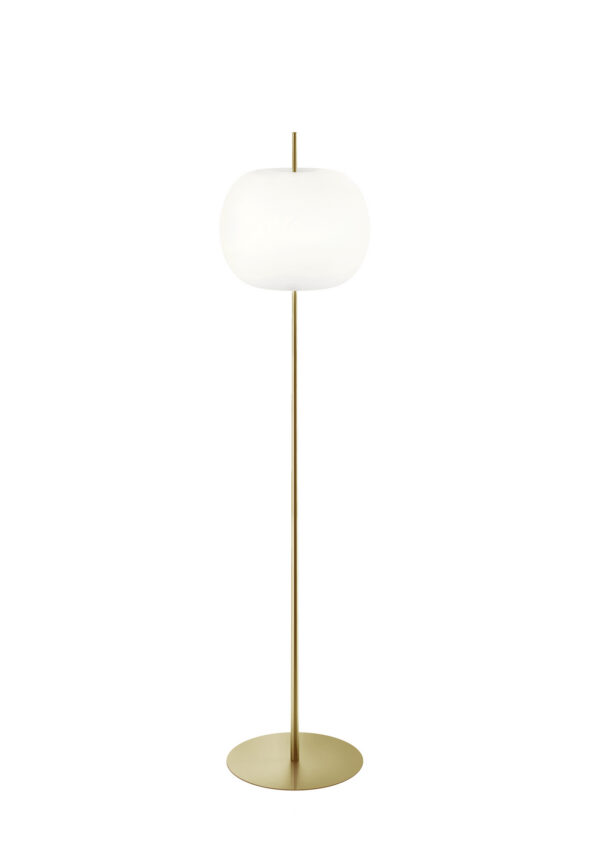 Lampadaire Kushi XL en verre et métal par Alberto Saggia & Valerio Sommella x KDLN