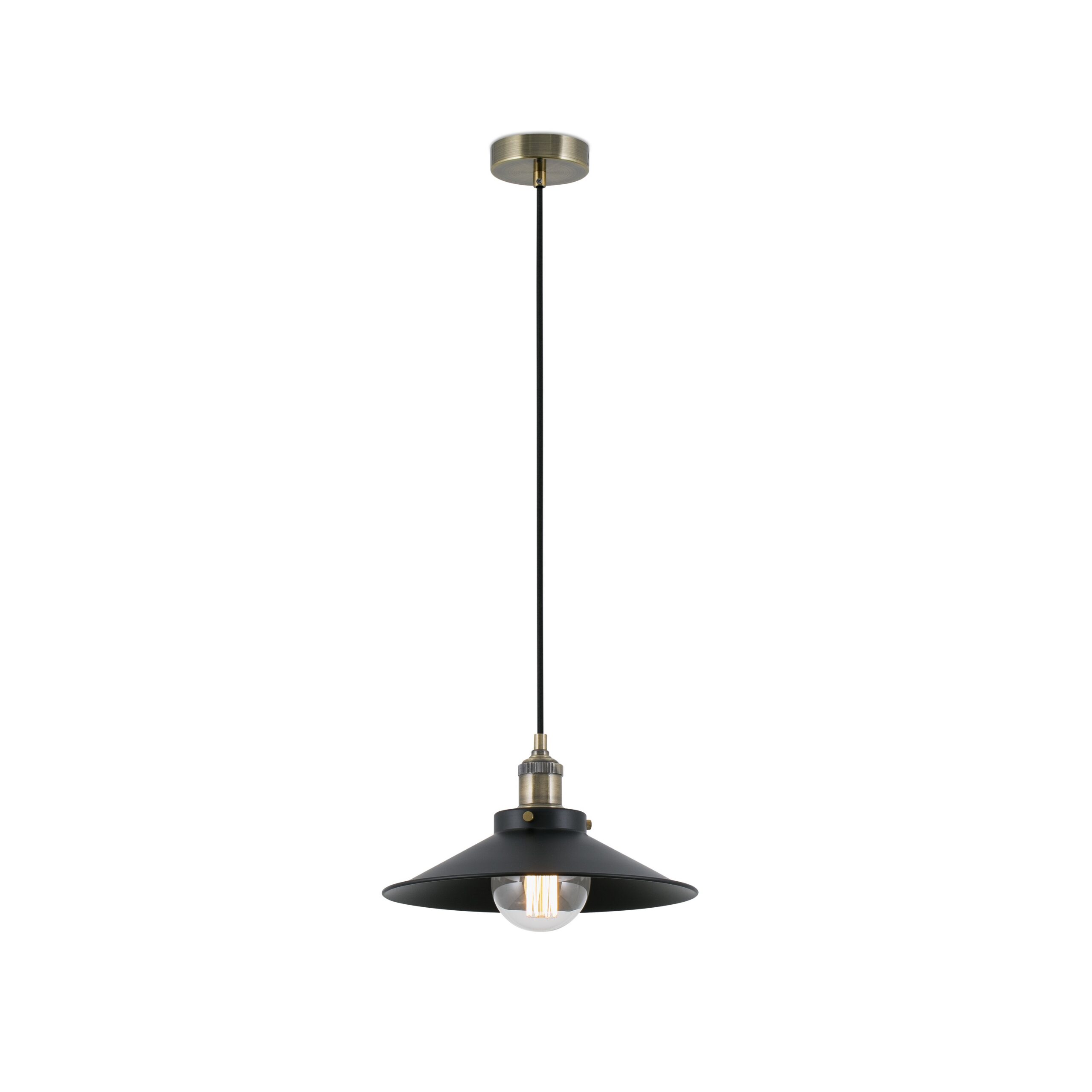 Suspension Retro'Light 4 en métal au style vintage et retro Suspension Retro'Light 4 en métal et cristal au style vintage et retro